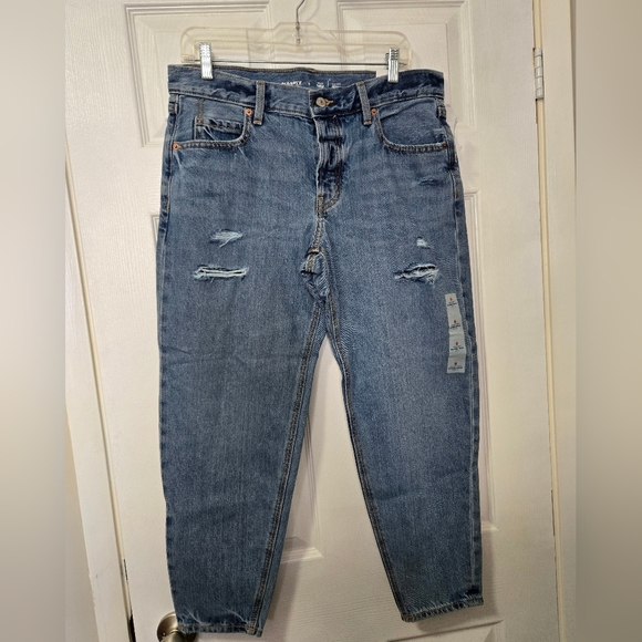Old Navy Classic Blue Straight Leg Women's Jeans - Picture 2 of 9